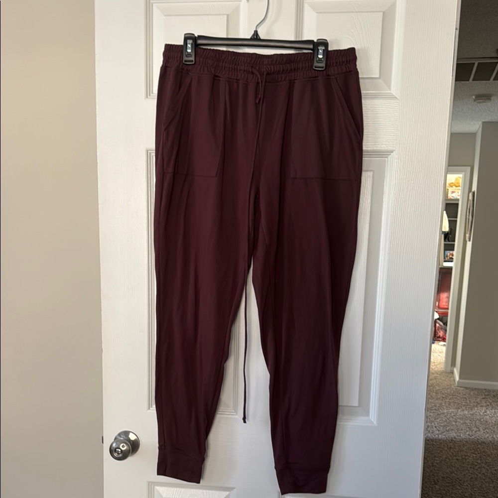 Ebb & Flow Maroon Jogger Pants